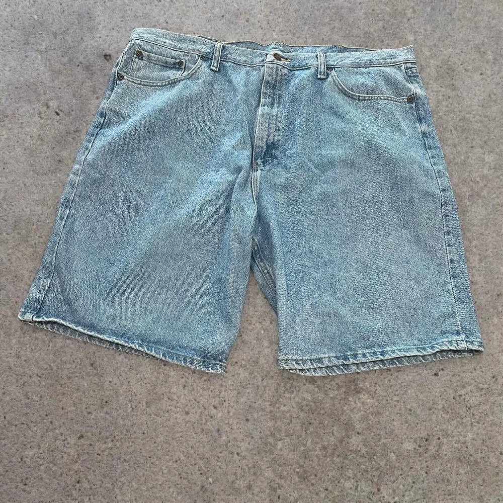 2000s Wrangler Denim Jean Shorts 42 Y2K Skater Grunge Wide Leg Relaxed Fit